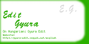 edit gyura business card